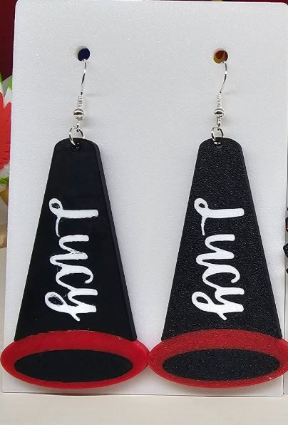Cheer Megaphone Earrings